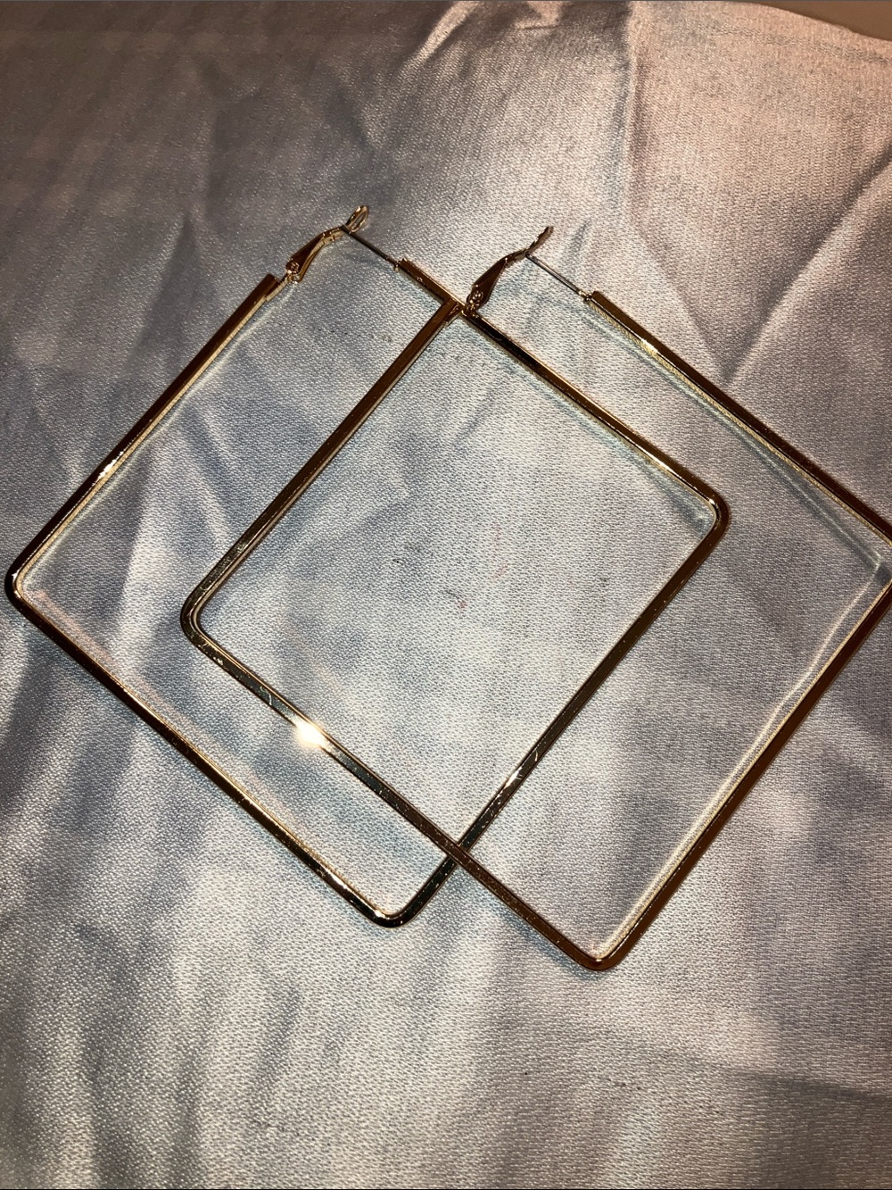 Classic Gold Square Hoop Earrings - Women Jewelry Earrings